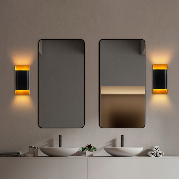 Opviq Bera - 15311 Lámpara de Pared de Metal Negro